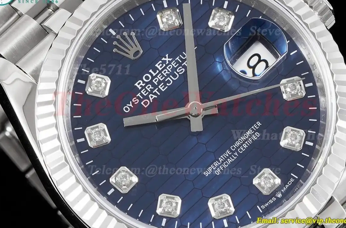 VS3235 Dial Textured Blue 126234 SS SS Jub 36mm Datejust VSF 0325